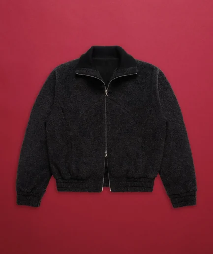 Fashion Autumn/Winter Men's Sweater Cardigan Blank Knitted Black Zipper Comfortable Thick Jacket