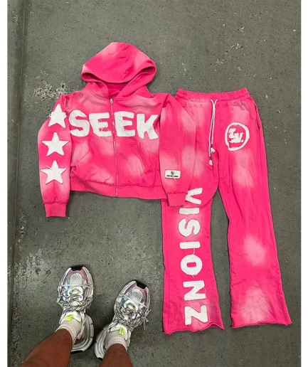 Sun Dried Faded Patchwork Hoodies, Pickled Short Sportswear, Bell Bottom Pants Sets, Men's Gym Sportswear