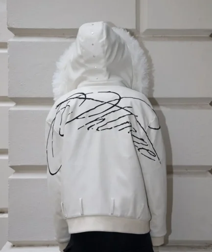 Designer's Letter Printed Acid Washed French Looped Men's Y2K Long Sleeved Hooded Sweater, Oversized Jogging Sportswear