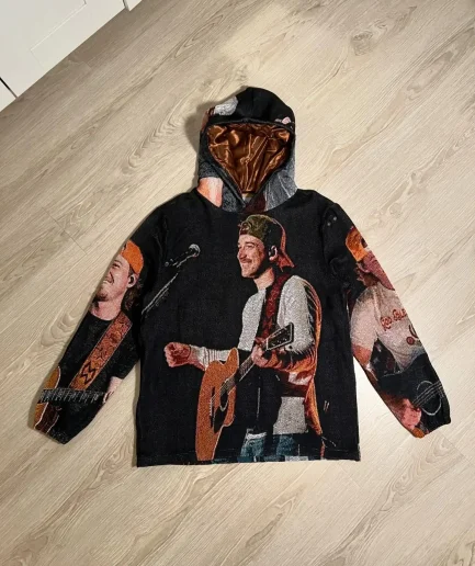 New Tapestry Hoodie Tapestri Clothing Satin Lined Hooded Sweatshirt Woven Heavy Weight Hoodies Men