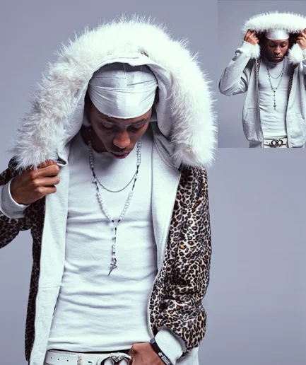 Plain Blank Hoodie, High-quality Double-sided, Oversized Men's Heavyweight Zipper Hoodie, Antique square Faux Fur Hoodie