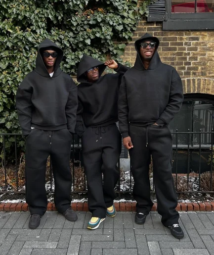 Bulk Solid Color Cotton Blank Solid Color Luxury Short Sleeved Hoodie Men's Super Street Wear Heavyweight Sportswear