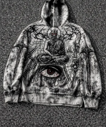 New Product Launched with Printed Design, Top-quality 100% Cotton Streetwear, Trendy Loose Fit Hoodie, Men's Style