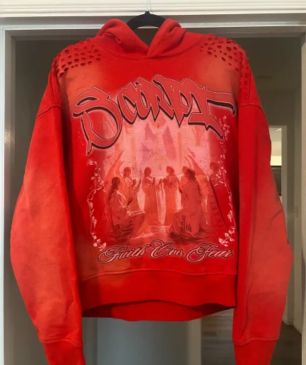 Streetwear Dtg Print Vintage Sun Faded Cotton Baggy Oversized Men Distressed Pullover Hoodie