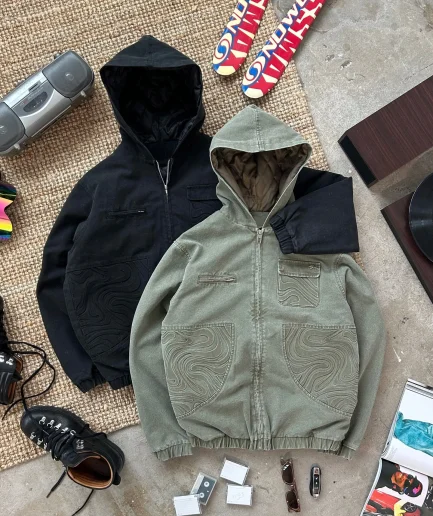 2026 Unisex 350gsm 3D Embossed Hoodie Oversize Men's High Quality Heavyweight Printing Essential Hoodie for Men