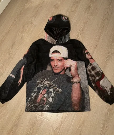 Tapestry Hoodie Woven Tapestry Sweater High Quality Streetwear Oversized Tapestry Hoodie