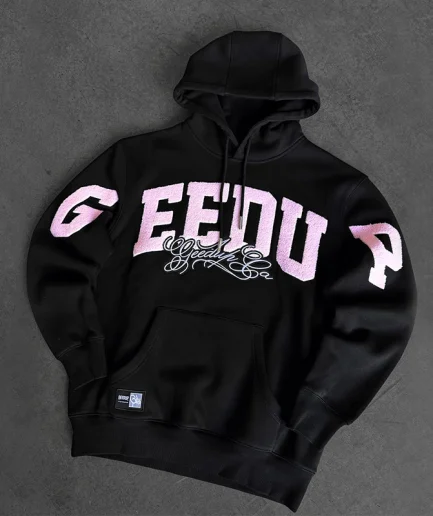 of Top Tier Letter Printed Hoodies in Bulk, Men's Loose Casual American Street Hip-hop Pullovers