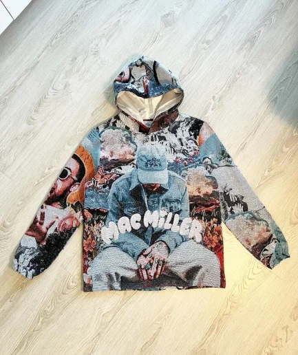 Fashion Hip Hop Men Streetwear Tapestry Hoodie Rap Basketball Cool Top Clothing Blanket Plus Size Men's Hoodies Sweatshirts